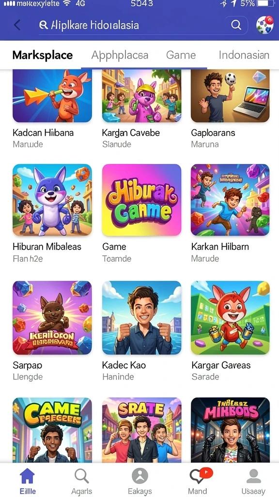 menang666 - Ilustrasi pemilihan permainan slot yang bervariasi.