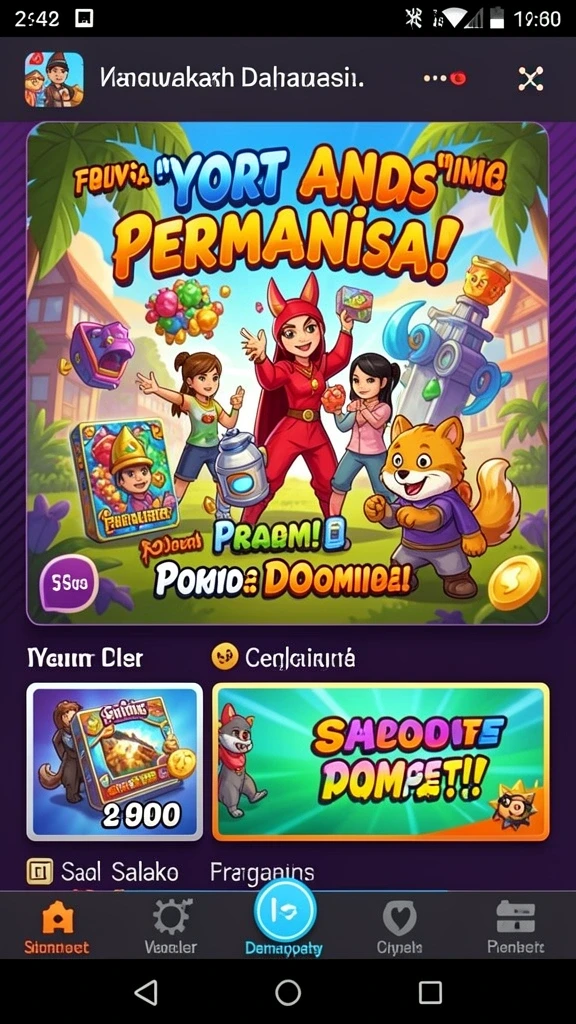 topanwin - Karakter yang dapat dipilih sesuai keinginan pemain.